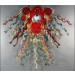 Hand Blown Glass Bedroom LED Chandelier Art