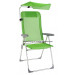 Hc-Ls-FC75 Aluminium Folding Beach Chair Outdoor Leisure Folding Chair with Sunshade