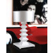 High Class White Poly Resin Fabric Table Lamp for Villa (MT80110-1-450)