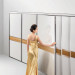 High End 6 Doors White Sliding Wardrobe (OP-YG21108)