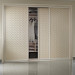 High End White Sliding Leather Wardrobe (OP-YG11140)