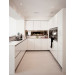 High Gloss White Lacquered Kitchen Cabinets