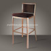 High Leg Low Back Padded Bar Chairs