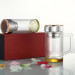 High Quality Glass Bottle with Color Lid