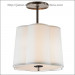Home White Decorative Suspension Lighting with Fabric Shade