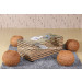 Home Wicker Dining Table Furniture Set Rattan Furniture