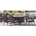 Hot Sale Cheap Garden PE Rattan Dining Furniture Dining Set