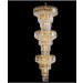 Hot Sale Fashion Style Spiral Down Crystal Chandelier with Bead Lamp