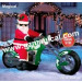 Inflatable Christmas Cool Santa on Motorcycle (MIC-320)