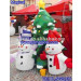Inflatable Mini Cute Snowmans Beside Tree (MIC-229)