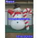 Inflatable Snowman with Candy Cane Christmas Decoration (MIC-452)