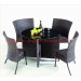 Iron Rattan Leisure Coffee Lounge Bistro Restaurant Table and Chair (JJ-S463)