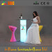 LED Glowing Colorful Glass Top Table