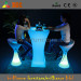 LED Rechargeable Illuminated Cocktail Tables / Modern Bar Table