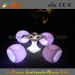 LED Round Coffee Table with LED Light