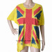 Ladies Fashion Union Jack Printed T-Shirt (HT3019)