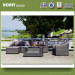 Latest Design Round Rattan Furniture Modern Outdoor Wicker Sofa Set