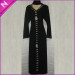 Latest Fashion Stylish Muslim Black Women Long Dress Evening Abaya Dress