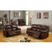 Latest Living Room Bonded Leather Brown Color Manual Recliner