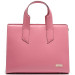 Latest Office Ladies Fashion Pink Series Design Calf Leather Bags