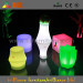 Lighted Stool Seating Furniture / LED Column Tables