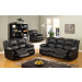 Living Room Bonded Leather Power Recliner Sofa Set
