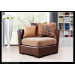 Living Room Corner Fabric Wooden Chair Arm Chair with Pillows