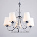 Living Room Glass Chandelier Light Tb1011-5L