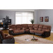 Living Room Sectional Suede Recliner Sofa Suits