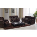 Living Room Sofa Dark Brown Fabric Sofa Set