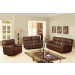 Living Room Sofa Samll Size Recliner Sofa in Brown Color