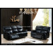 Living Room Sofas Recliner Leather Sofa with Folding Table