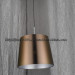 Long Life Modern Project Hanging Lighting with Gold Dark Fabric