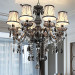 Long-Time OEM Shining Modern Crystal Candle Shade Chandelier