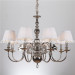 Luxury Design Iron Chandelier Lamp with Fabric Shade (SL2083-8)
