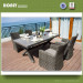 Luxury Outdoor Furniture PE Rattan Wicker Modern Dining Set