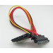 Male to Female 7+15 Pin Serixal ATA SATA Data Cable