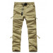Mens Fashion Cargo Cotton Washed Trousers Pants