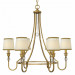 Metal Chandelier Lighting with Crystal Decoration (C002-6)