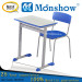 Metal Frame Plastic Training Chair with Writing Board, Single Desk and Chair (MXS136II)