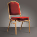 Metal Frame Red Cushion Hotel Chair