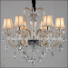 Modern Crystal Chandelier Lamps for Home in Light Gold Finished