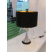 Modern Design Glass Base Table Lights with Fabric Shade (1102T)