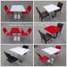 Modern Design Solid Surface Restaurant Dining Table