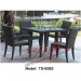 Modern Dining Gardenpatio Rattan Square Table for Outdoor