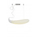 Modern Glass/Carbon Steel Suspension Light (2121S)