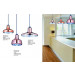 Modern Home Beautiful Fancy Glass Steel Pendant Lights (MD4090B-CP)