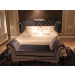 Modern Home Bedroom Furniture French Wood Carved Bed (LS-411)