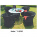 Modern Leisure Garden Rattan Patio Outdoor Dining Tea Table Chair