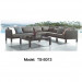 Modern Patio Rattan Leisure Garden Outdoor Dining Sofa